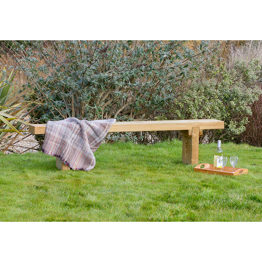 Zest4Leisure Simple Wooden Garden Bench