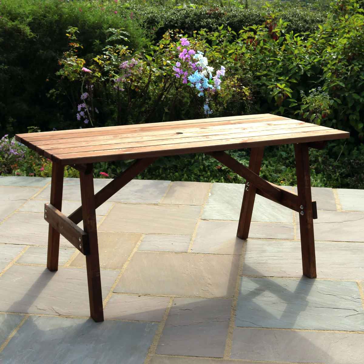 Zest4Leisure Charlotte Rectangular Wooden Garden Table