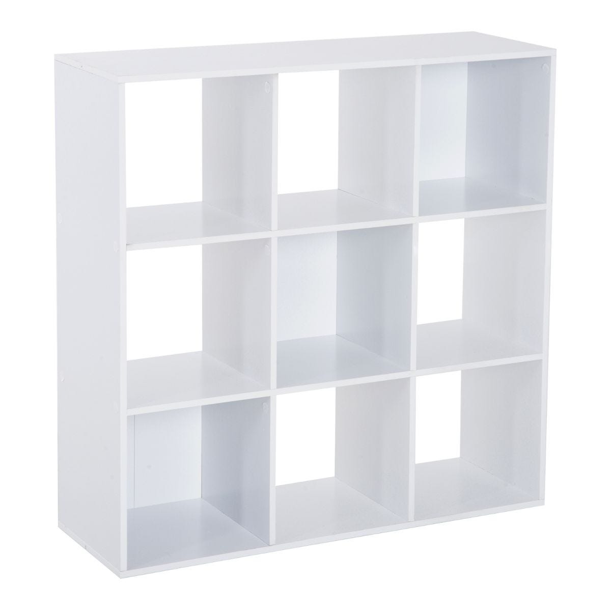 Homcom 9 Cube Medium Height Storage Unit Bookcase Display Shelves White