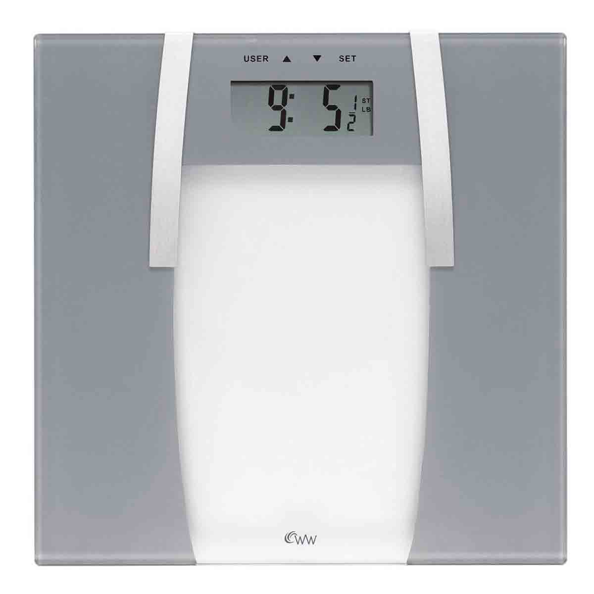 Weight Watchers BAB8933U Ultra Slim Glass Body Analyser Scales - Clear