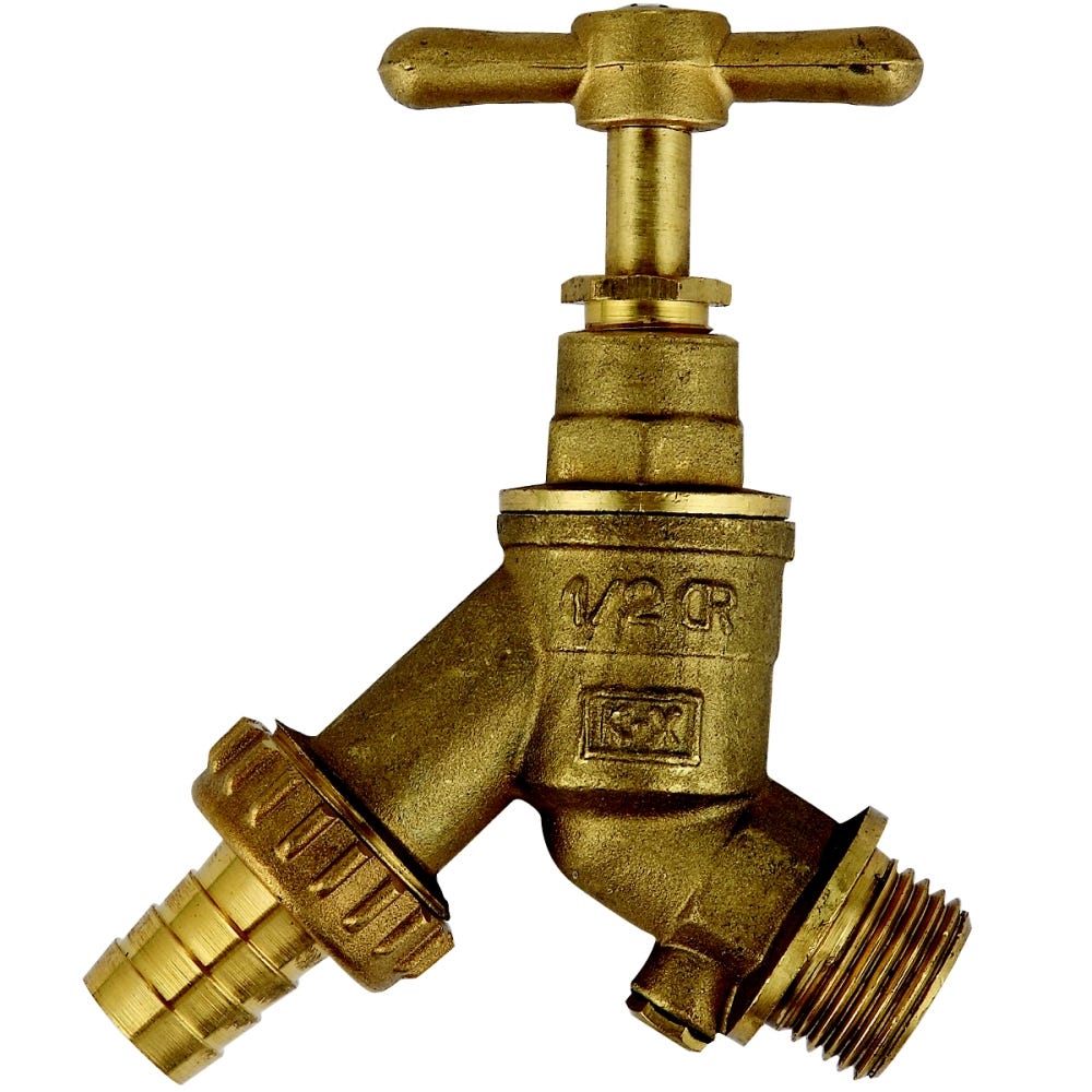 Federal 5 x WRAS APPROVED Outdoor Garden Tap Hose Union Bib Tap 1/2" Brass 