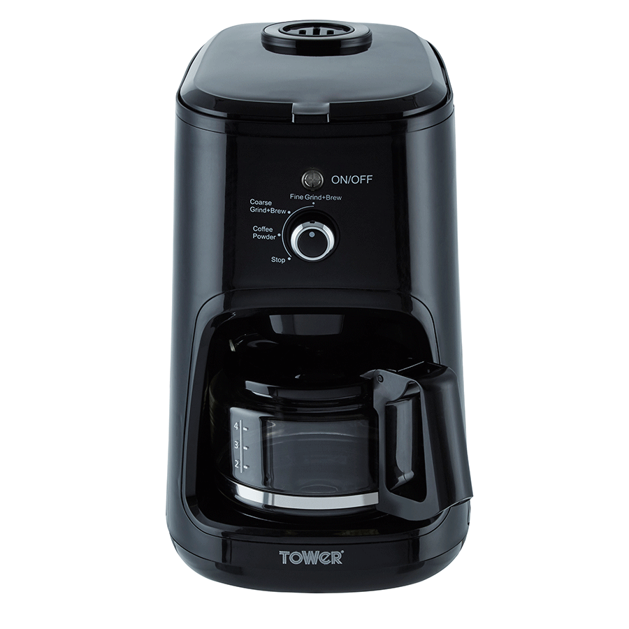 Tower T13005 Bean to Cup 900W Coffee Machine - Black