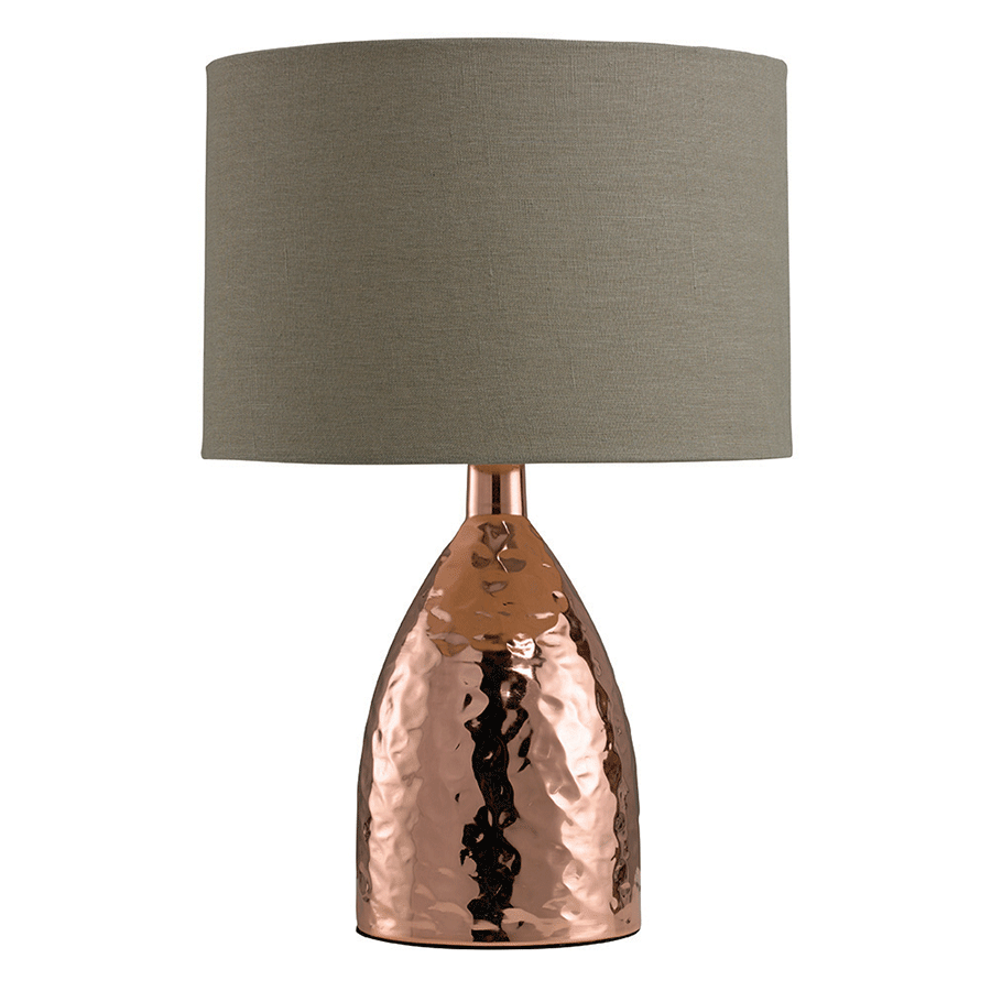 Village At Home Medina Touch Table Lamp Shiny Bronze/Biscuit