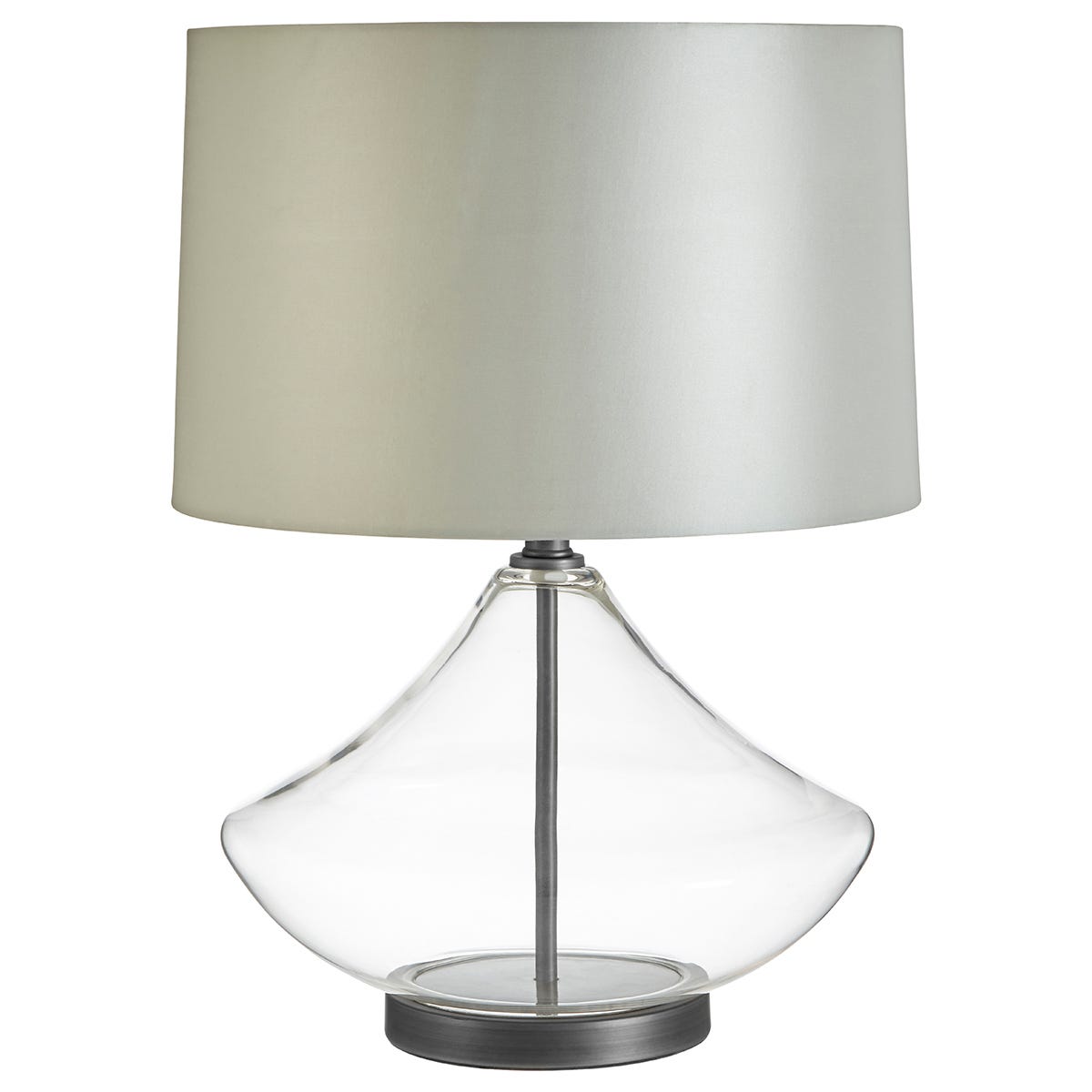 Premier Housewares Usha Table Lamp Light Grey Shade