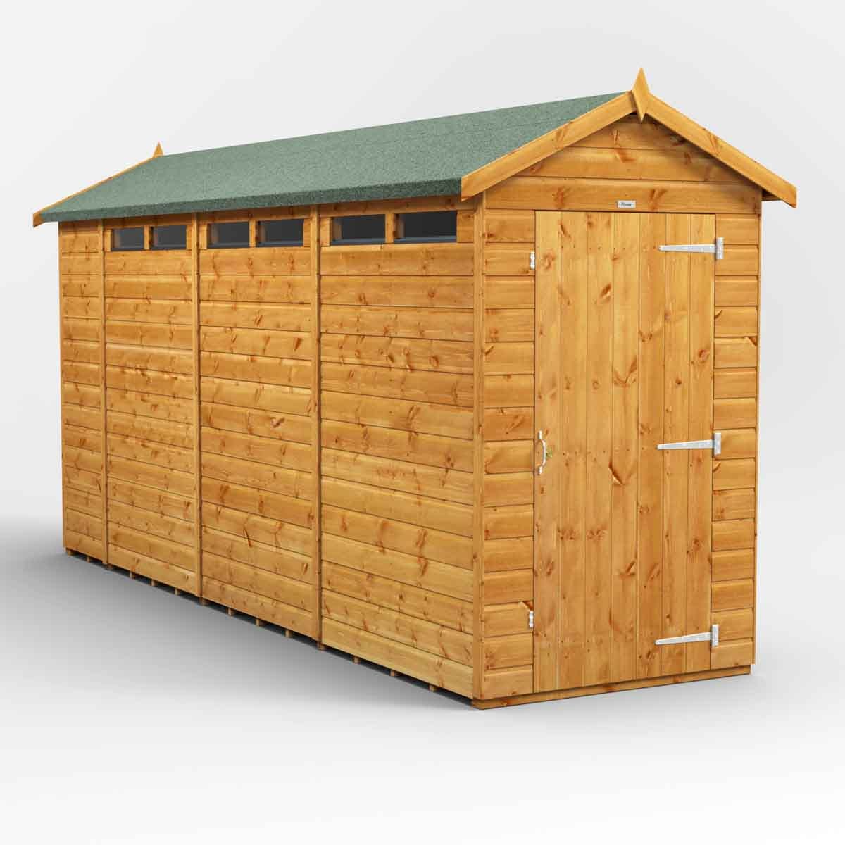 Power Apex 14' x 4' Security Shed