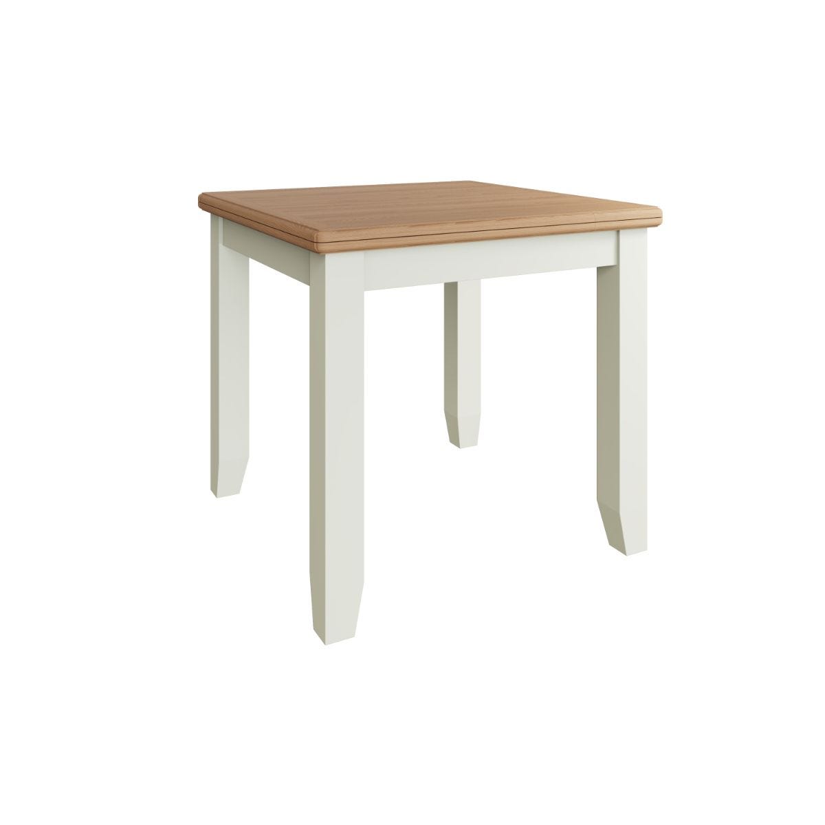 Kettle Interiors Two Tone Oak & White Extending Flip Top Table