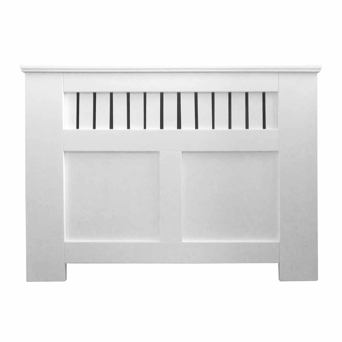 At Home Comforts Panel Painted White Radiator Cover Small