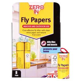 Fsc Fly Papers 8 Pack | Robert Dyas