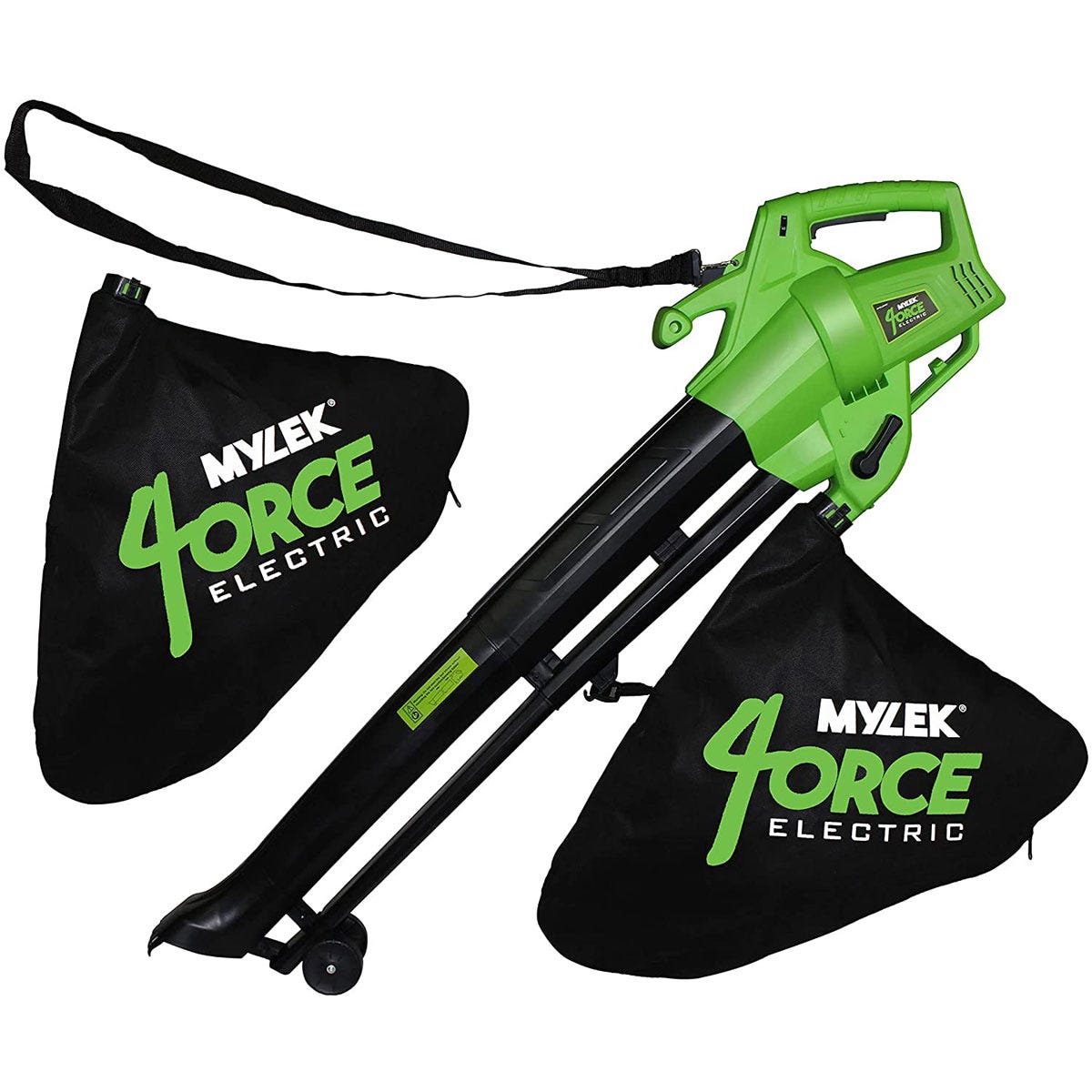 Mylek 3000W Garden Leaf Blower And Vacuum - Green & Black