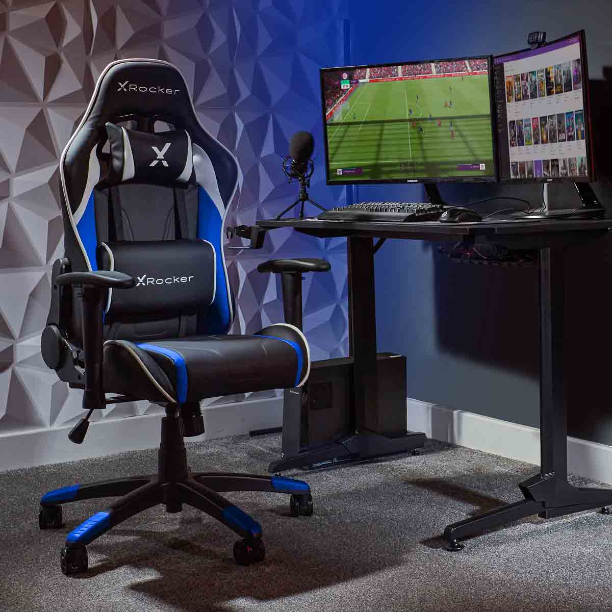 X Rocker Agility Junior PC Gaming Chair - Blue