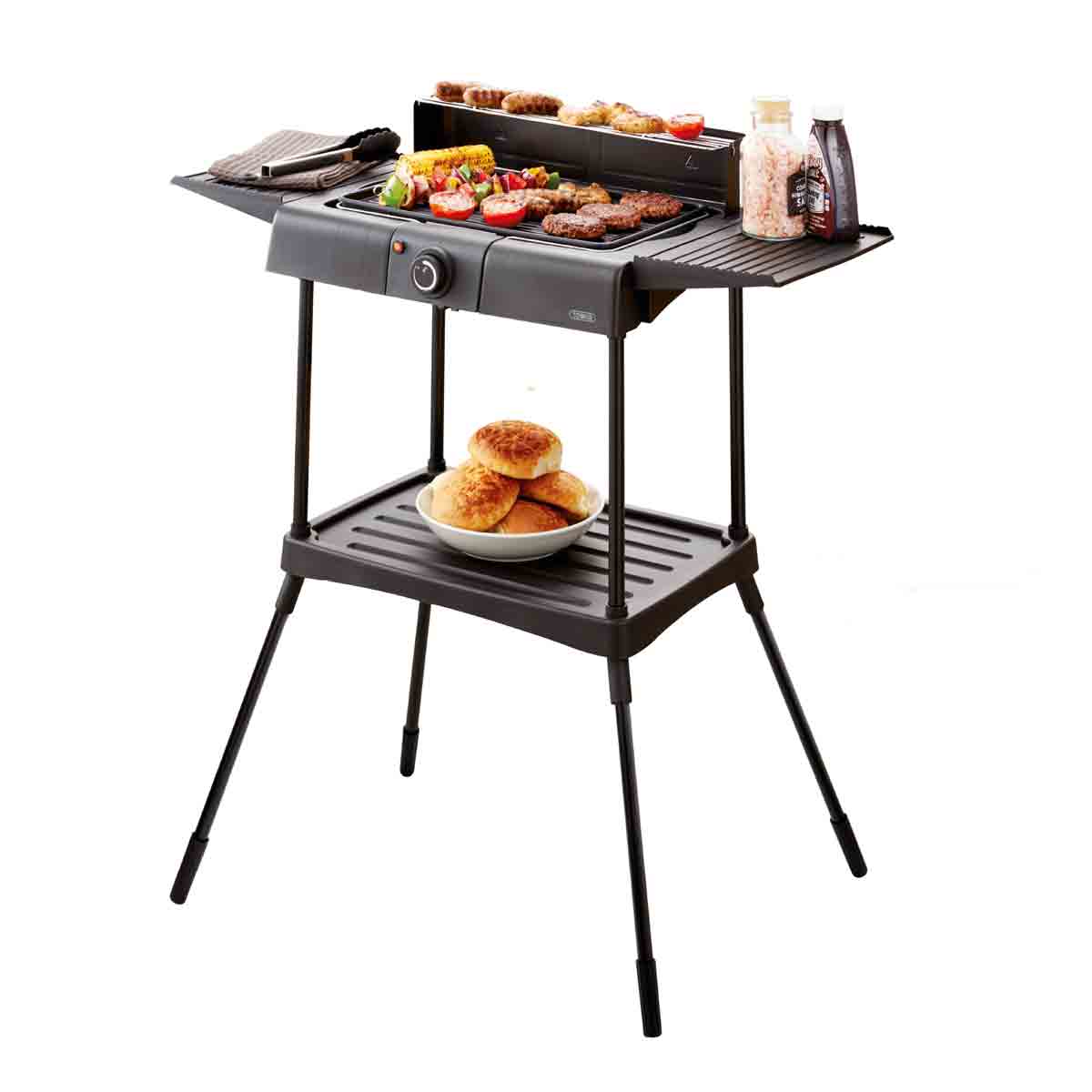 Tower T14049BMR Standing Electric BBQ Grill - Black