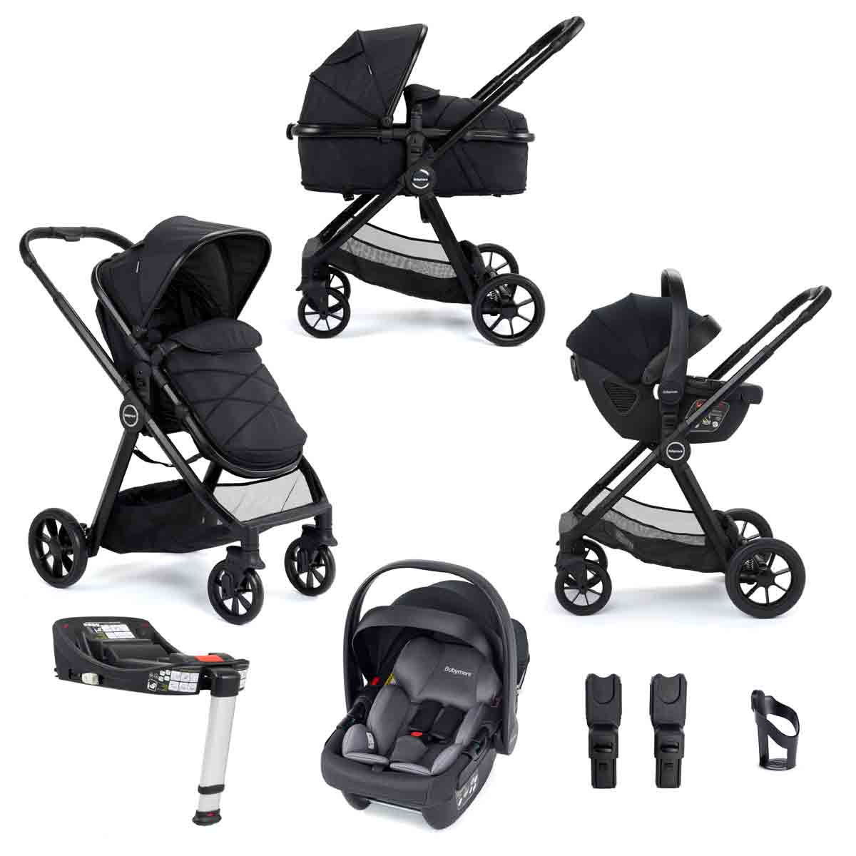 Babymore Mimi Travel System Coco With Base – Black