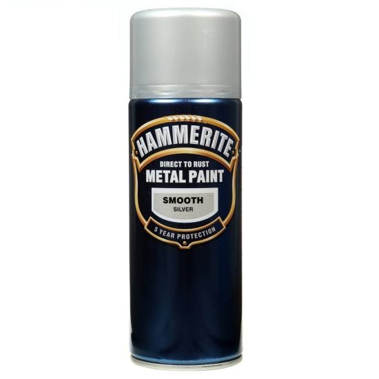 Hammerite Metal Paint Smooth Silver 400ml