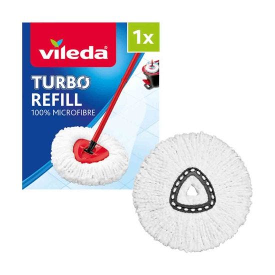 Vileda Easy Wring & Clean & Turbo Smart Mop Refill - White