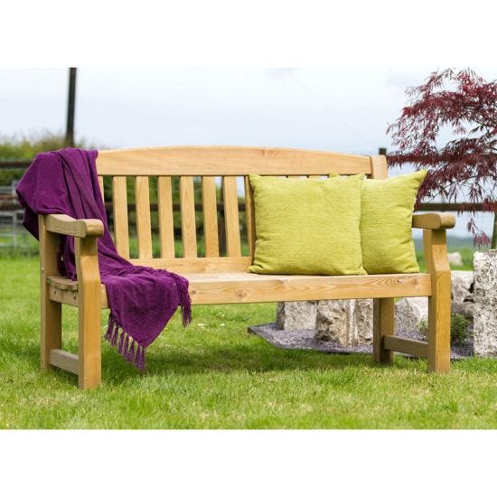 Zest4Leisure Emily 3-Seater Wooden Garden Bench