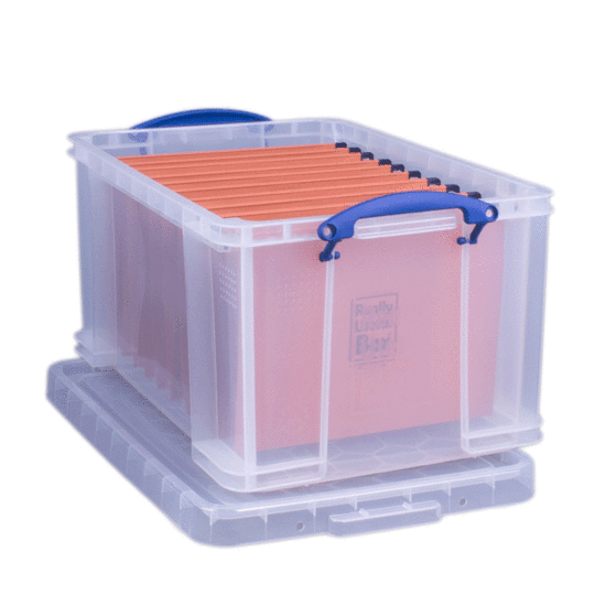 Really Useful  Clear Plastic Storage Box - 48L