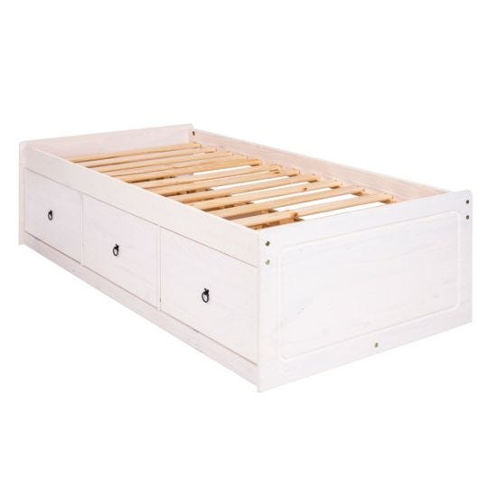 Halea Pine Cabin Bed - White