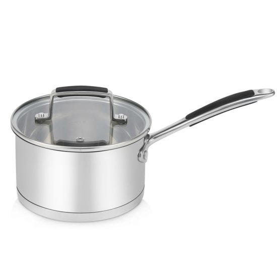 Robert Dyas Stainless Steel Saucepan with Lid - 20cm