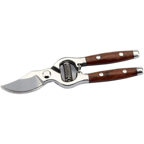 Draper Bypass Pattern Secateurs (210mm) - Silver and Brown