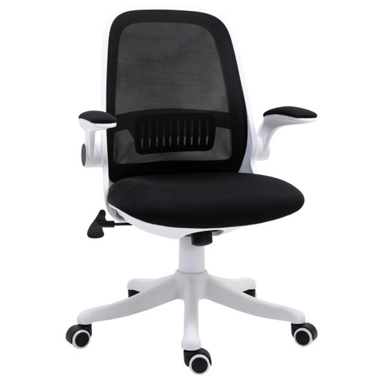 Zennor Hinoki Meshback Cushioned Office Chair - Black/White