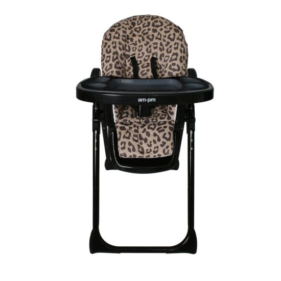My Babiie Christina Milian AMPM Leopard Premium Highchair - Black