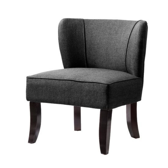 Bilston Pair Of Fabric Accent Chairs Black