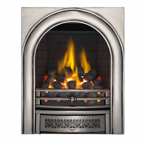 Focal Point Fires 3.5kW Arch Full Depth Gas Fire - Chrome