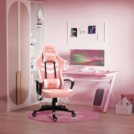 Details about   Ergonomic Executive Office Chair Racing Gaming Chair Computer Desk Swivel Seat 