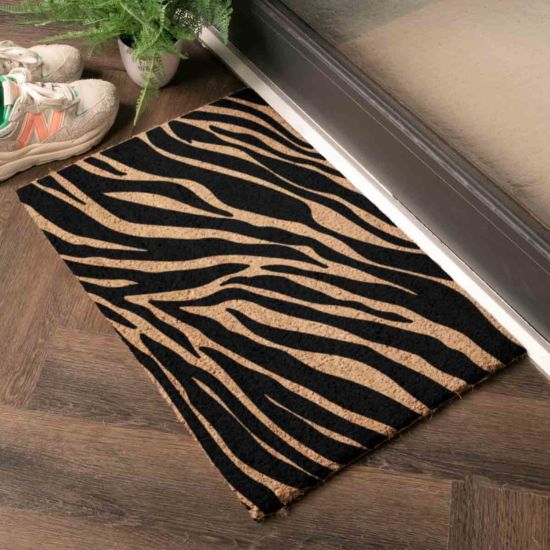 Zebra Print Doormat