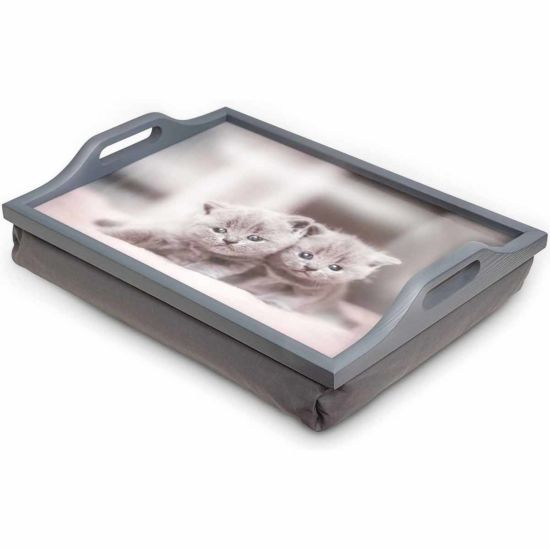 St Helens Kittens Lap Tray With Cushion