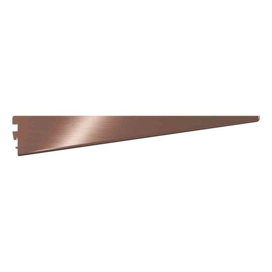 Rothley Twin Slot Shelving Kit In Antique Copper 10 Inch Brackets And 78 Inch Uprights