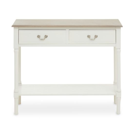 Interiors By Ph 2 Drawer Console Table Cream