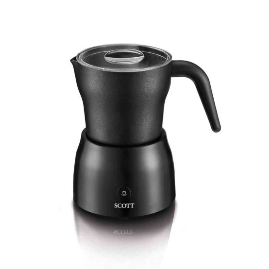 Scott 20300 Milkissimo 4-in-1 Hot & Cold Milk Frother - Black