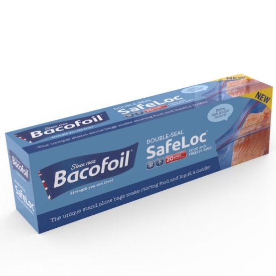 Bacofoil Small SafeLoc Storage Bags – 20 Pack