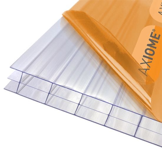 Axiome Clear 16mm Multiwall Polycarbonate Roofing Sheet - 690 x 4000mm