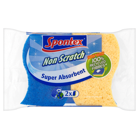 Spontex Non Scratch Super Absorbent Sponge Scourer 