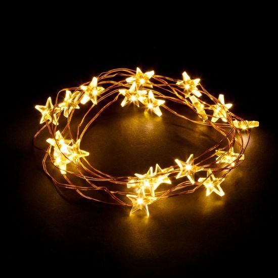 Robert Dyas 20 String Star Lights - Warm White