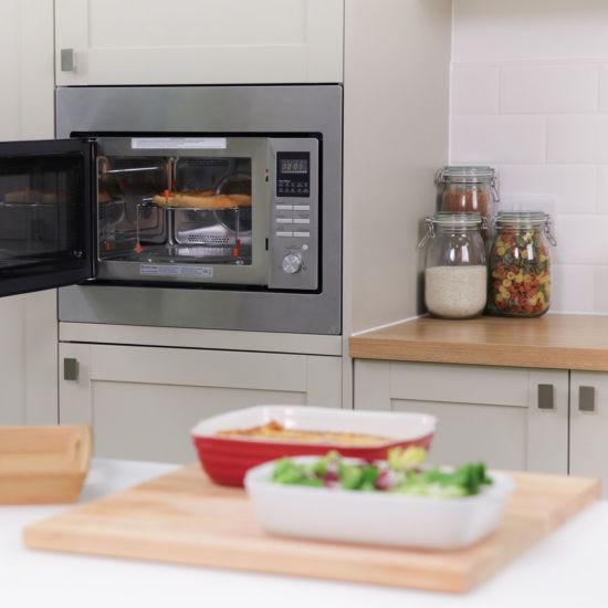 Russell Hobbs RHBM2503 Built-In Combination 900W 25L Digital Microwave - Silver