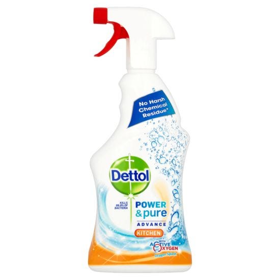 Dettol Power & Pure Antibacterial Kitchen Spray - 750ml