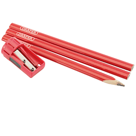 NEW Roughneck Carpenter's Pencils With Sharpener UK SELLER FREEPOST 