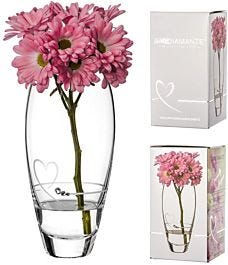 RCR Melodia 30cm Crystal Glass Clear Home Table Decorative Ornament Flower Vase 
