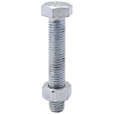 Select Hardware Hexagon Nuts & Bolts Bright Zinc Plated M8X50mm (4 Pack)