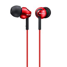 Sony MDR-EX110 Deep Bass In-Ear Headphones – Red/Black