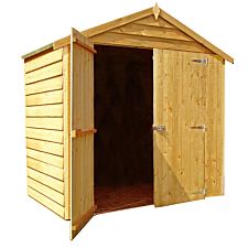 Shire Overlap 6ft x 4ft Wooden Apex Garden Shed