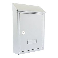 Sterling Avon Compact Post Box - Silver