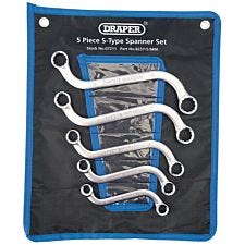 Draper S Type (Obstruction) Ring Spanner Set (4 Piece)