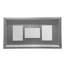 Premier Housewares Multi Photo Frame 6 x 4" Silver - 3 Photo