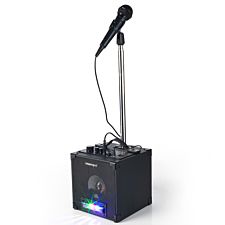 Intempo Portable LED Karaoke Bluetooth Speaker with Microphone Stand