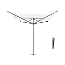 Brabantia Lift-O-Matic 40m 4-Arm Rotary Airer with Ground Spike