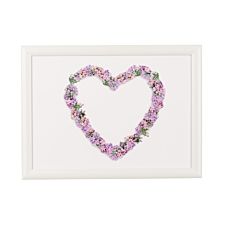 Floral Heart Lap Tray